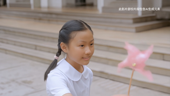 (English Only)片中一開始本局屬校小學生手拿象徵希望的風車在佘詩曼大使前面跑過，並穿越到十九世紀後期，帶出保良局創始歷史。